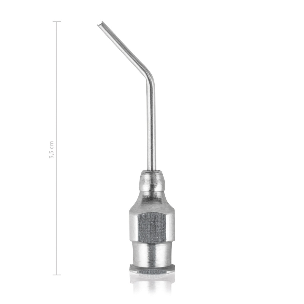 Augenspülkanüle Bonn, starkes Modell, hinten Ø 1,2 mm,  vorne Ø 1,4 mm