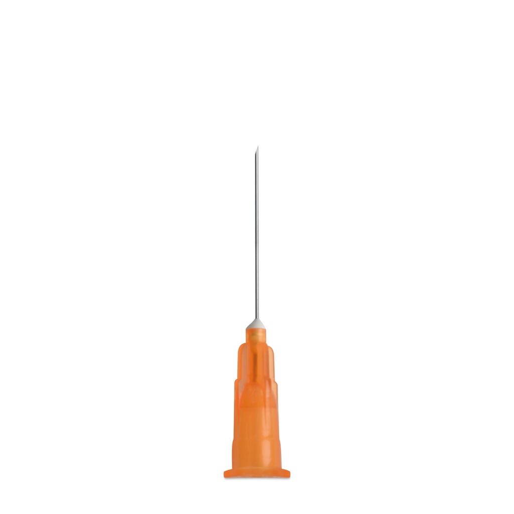 EICKINJECT Einmalkanüle, 25G x 25 mm, Packung mit 100 Stück, orange, steril