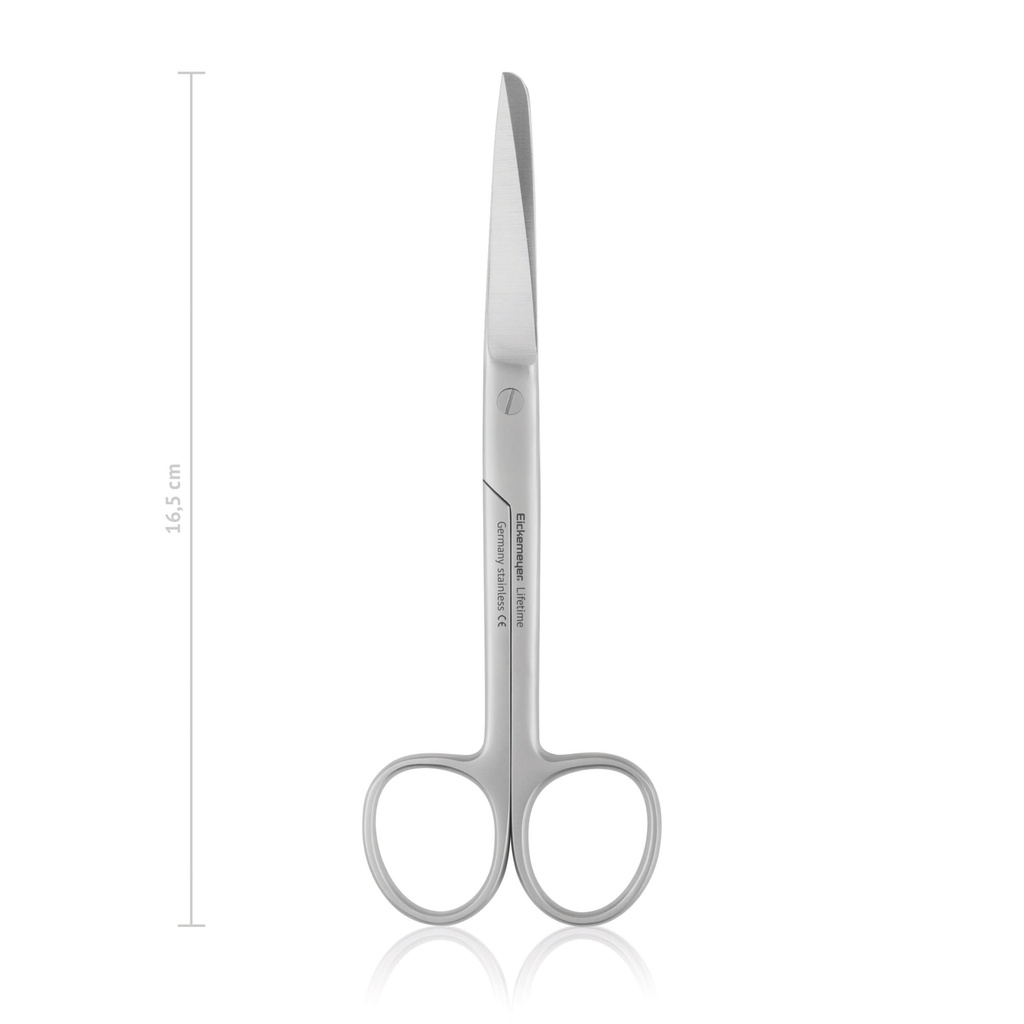 Schere, chir., 16,5 cm, gebogen, sp/st  