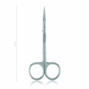 Schere, fein, 11 cm, gebogen, sp/sp  