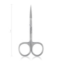 Schere, fein, 9 cm, gebogen, sp/sp  