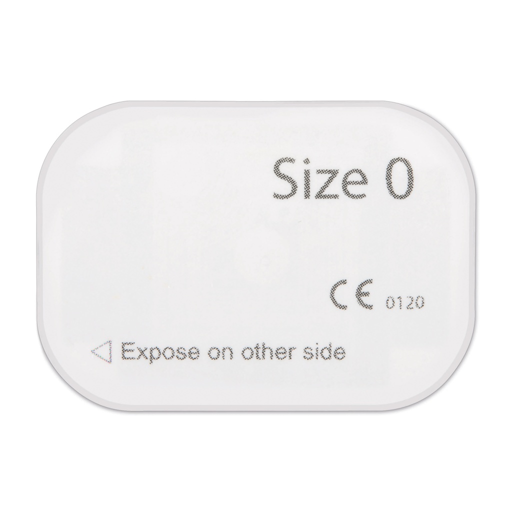 Size 0 Imaging Plate Kit Contains: 4 x IP size 0 ( 22 x 31 mm )