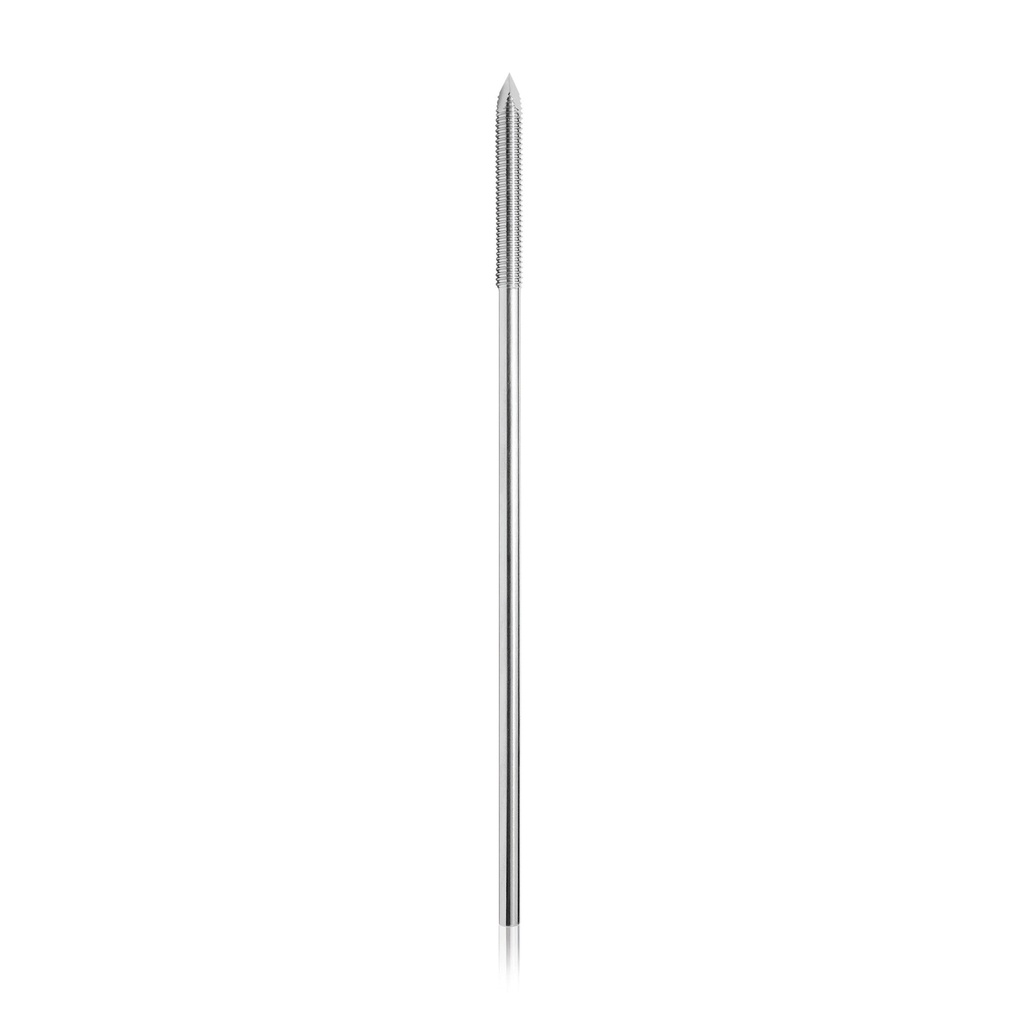 Steinmann-Nagel mit aufgesetztem Gewinde vorn, D= 1,2 mm, 75 mm Länge 