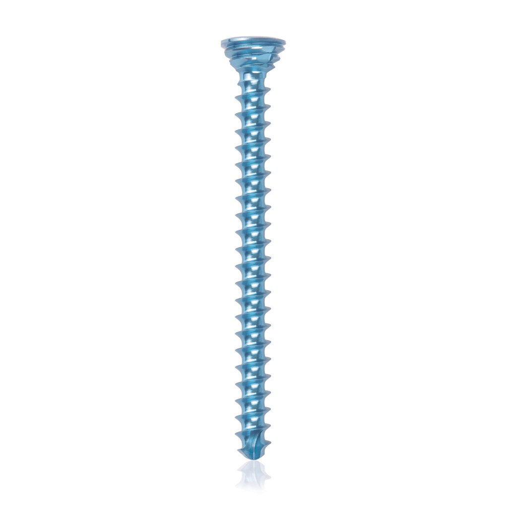 Titan-Verriegelungsschraube Ø2.7x 32 mm,  multidirektional, blau, Torx 10, selbstbohrend, selbsschneidend