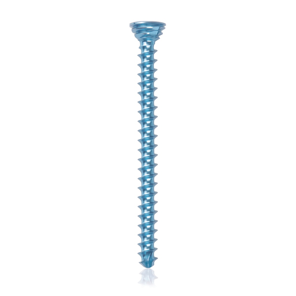 Titan-Verriegelungsschraube Ø2.7x 34 mm,  multidirektional, blau, Torx 10, selbstbohrend, selbsschneidend