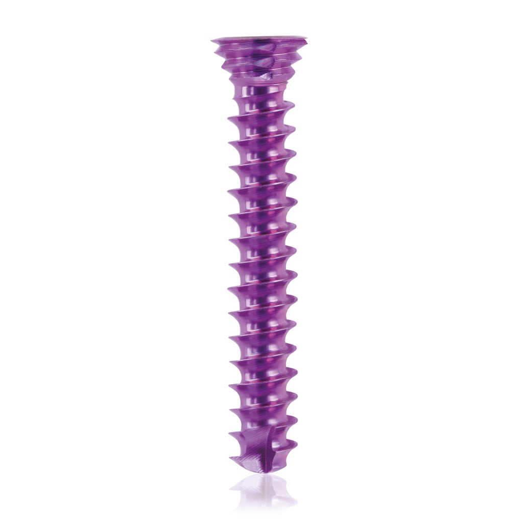 Titan-Verriegelungsschraube Ø3,5x 22 mm,  multidirektional, magenta, Torx 10 selbstbohrend, selbsschneidend