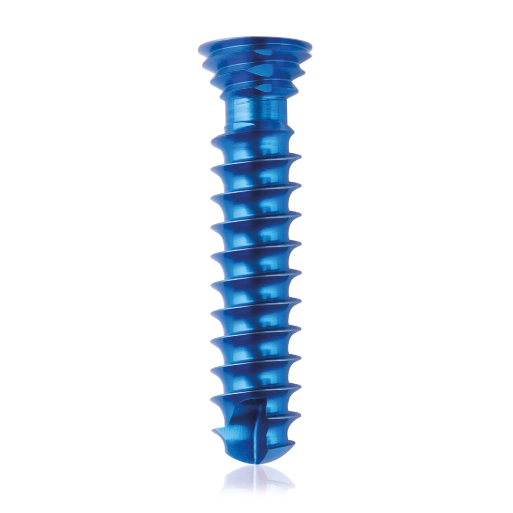 Titan-Verriegelungsschraube Ø4x 18 mm,  multidirektional, blau, Torx 10, selbstbohrend, selbsschneidend