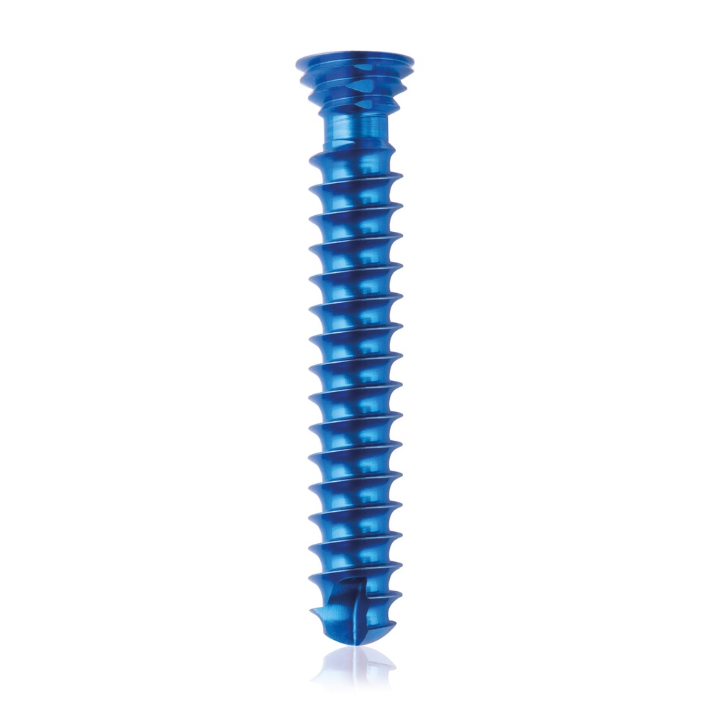 Titan-Verriegelungsschraube Ø4x 24 mm,  multidirektional, blau, Torx 10, selbstbohrend, selbsschneidend