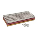 Platten-Racks 3 Stück farbigsilber/rot/gelbincl. 10 einzelner Pins mit Mutter