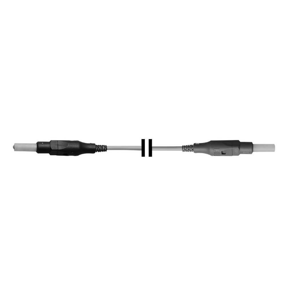 HF-Anschlusskabel für monopolareInstrumente, anschließbar anHF-Gerät Ellman Surgitron und EICKEMEYER®140 Vet, Stecker 4 mm männlich + 4 mm weiblich, L = 4,5 m