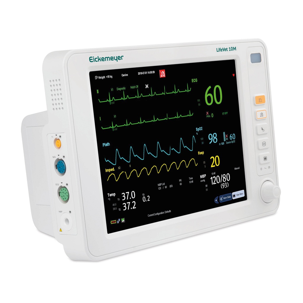 Patientenmonitor LifeVet 10M 10" Touchscreen, Batterie