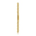 EickLoxx S-Typ Knochenplatte 18-Loch, 210 x 12 x 4,5 mm, Titan gold