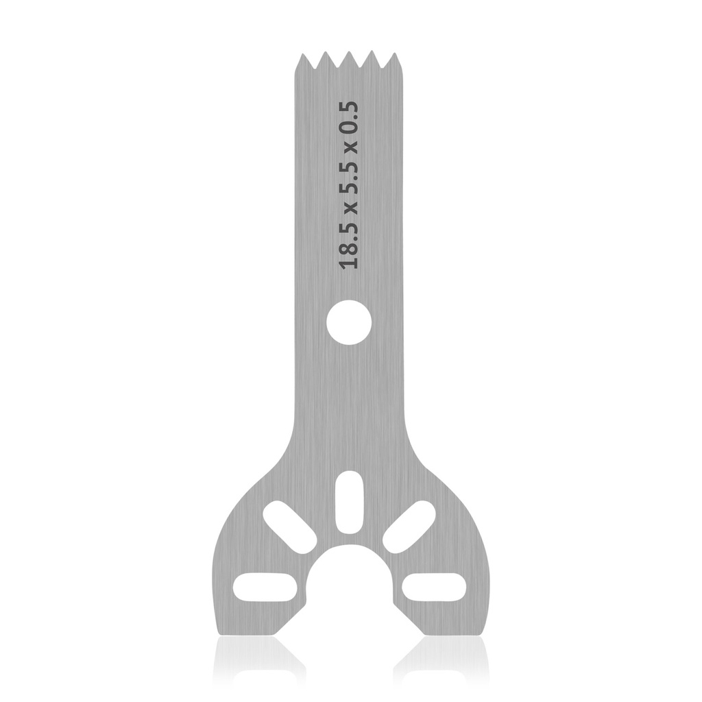 Sägeblatt Stryker-Aufnahme, L 18,5 x B 5,5 x H 0,5 mm