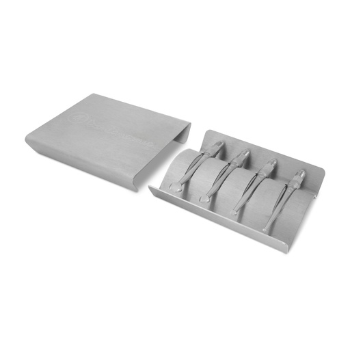 [175115] Dentanomic Periostelevator Set bestehend aus 4 Periostelevator Klingen (2, 4, 6 und 8 mm) + Sterilisationsbehälter