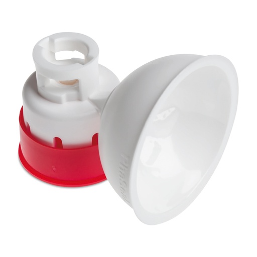 [409001] Flaschenadapter für Halsweite 20 mm P21 PhaSeal. rot 