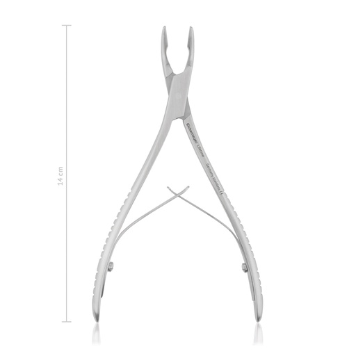 [177314] Hohlmeißelzange Mini-Friedmann, 14 cm, extra schlankes Maul 