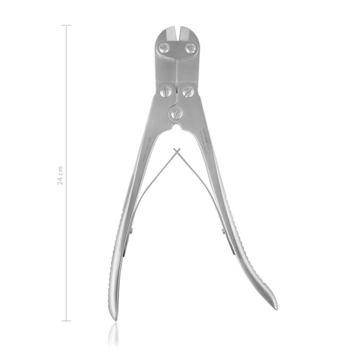 [180924] Platten- und Drahtschneidezange für Platten bis 2 mm, Drähte 2 mm bis 3,5 mm L: 240  mm