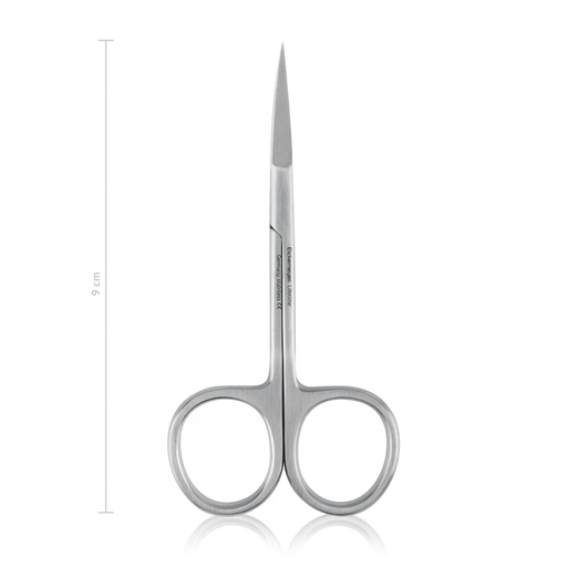 [110709] Schere, fein, 9 cm, gebogen, sp/sp  