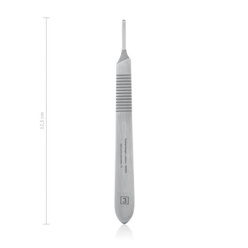 [100503] Skalpellgriff Standard, Nr. 3, Flachheft, klein, für Klingen Fig. 10 - 15 