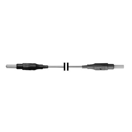 [30495050] HF-Anschlusskabel für monopolareInstrumente, anschließbar anHF-Gerät Ellman Surgitron und EICKEMEYER®140 Vet, Stecker 4 mm männlich + 4 mm weiblich, L = 4,5 m